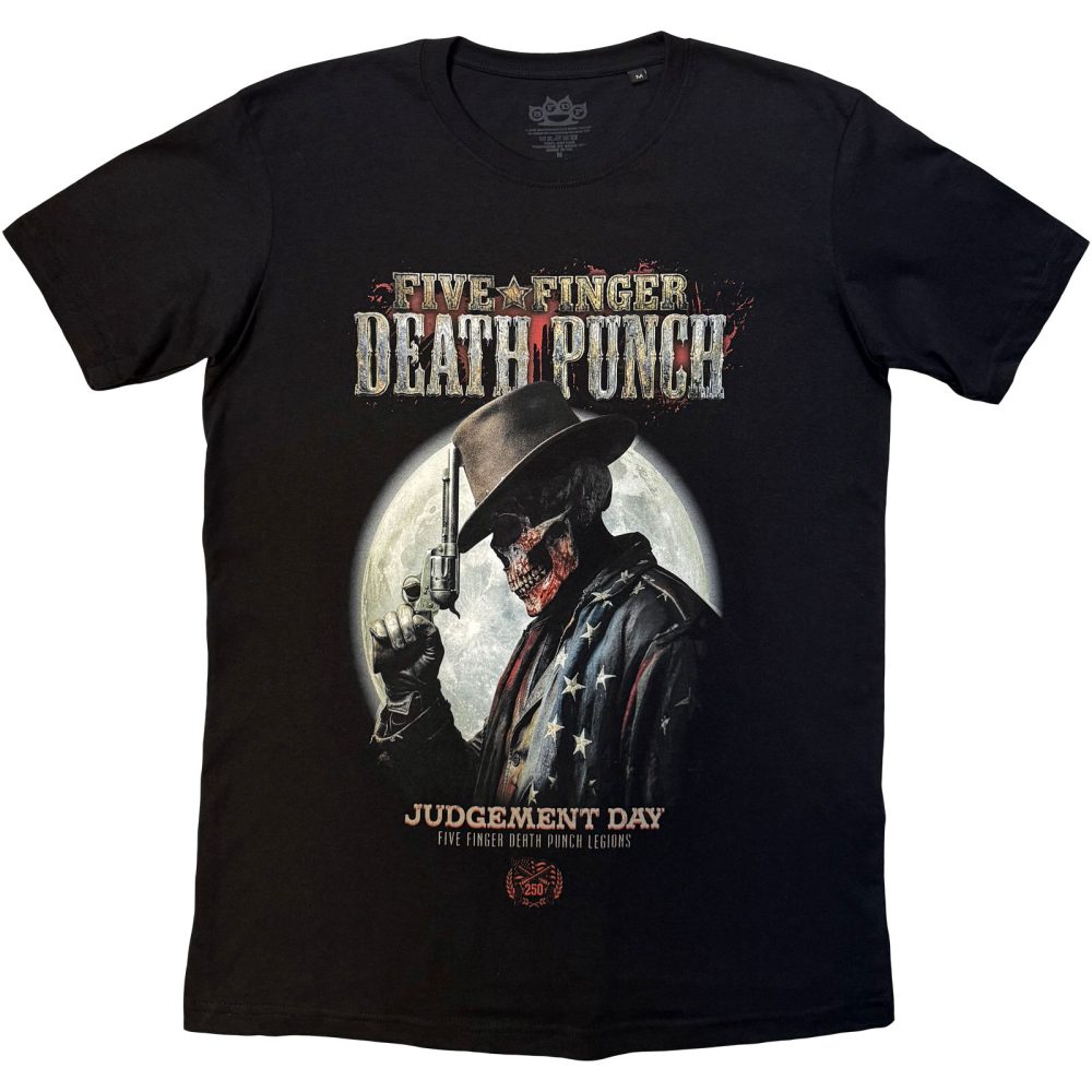 Five Finger Death Punch - Judgement Day Moon Herren TShirt - Schwarz